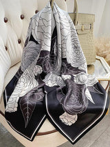 [P075] SilkSilky-DK Pure Silk Scarf 001