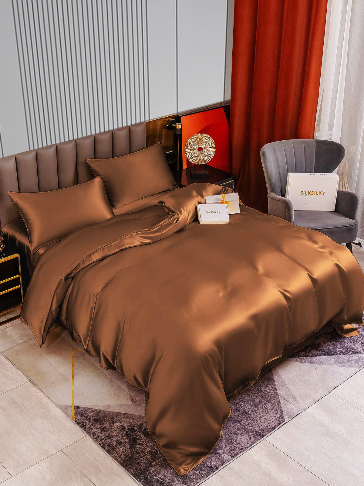 [Kaffe] SilkSilky-DK 22Momme Bedding Set 002