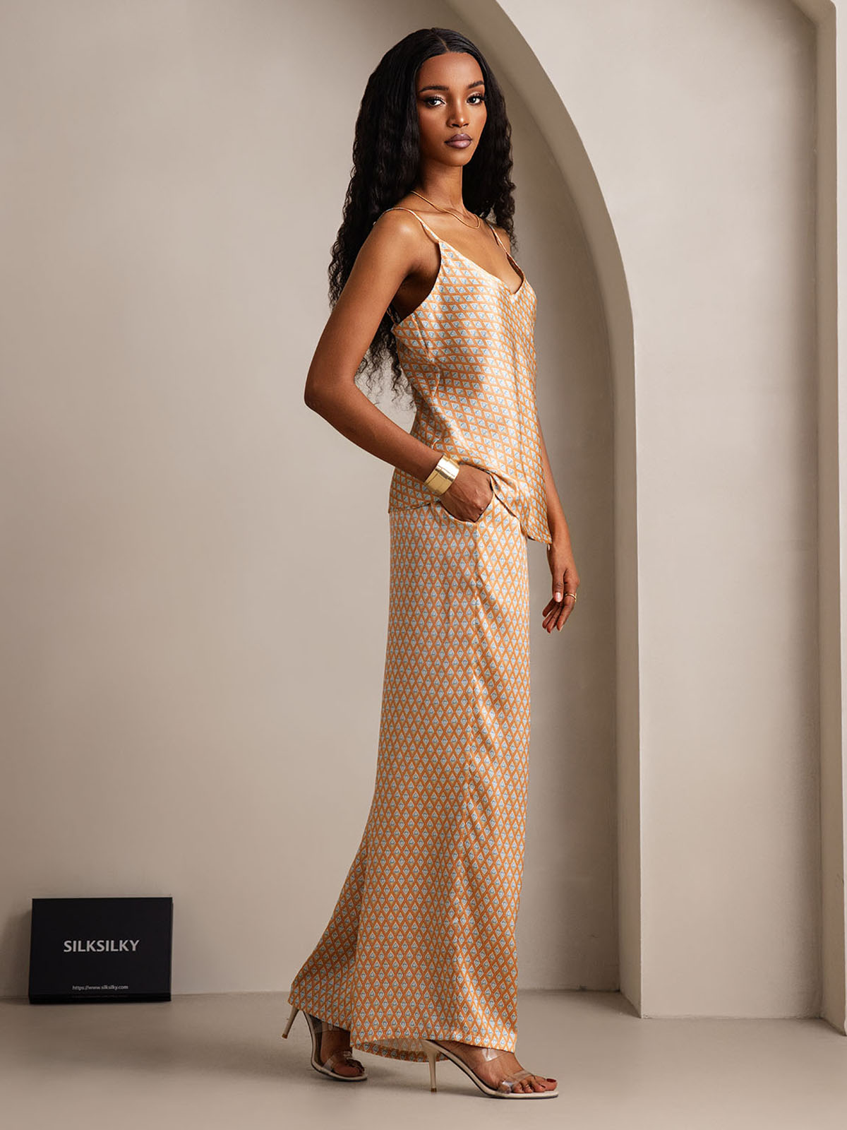 [Blomster] SilkSilky-DK Camisole Set 008,