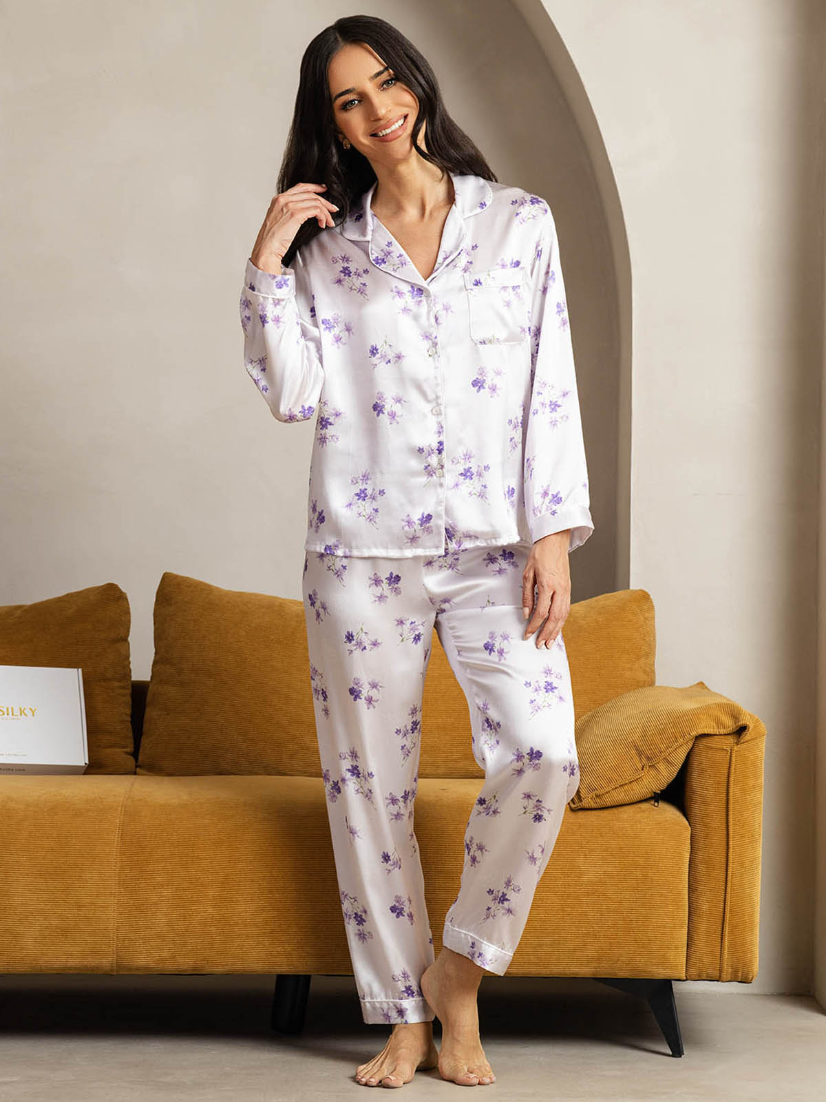 [Syrenblomst] SilkSilky-DK Womens Pajamas 001