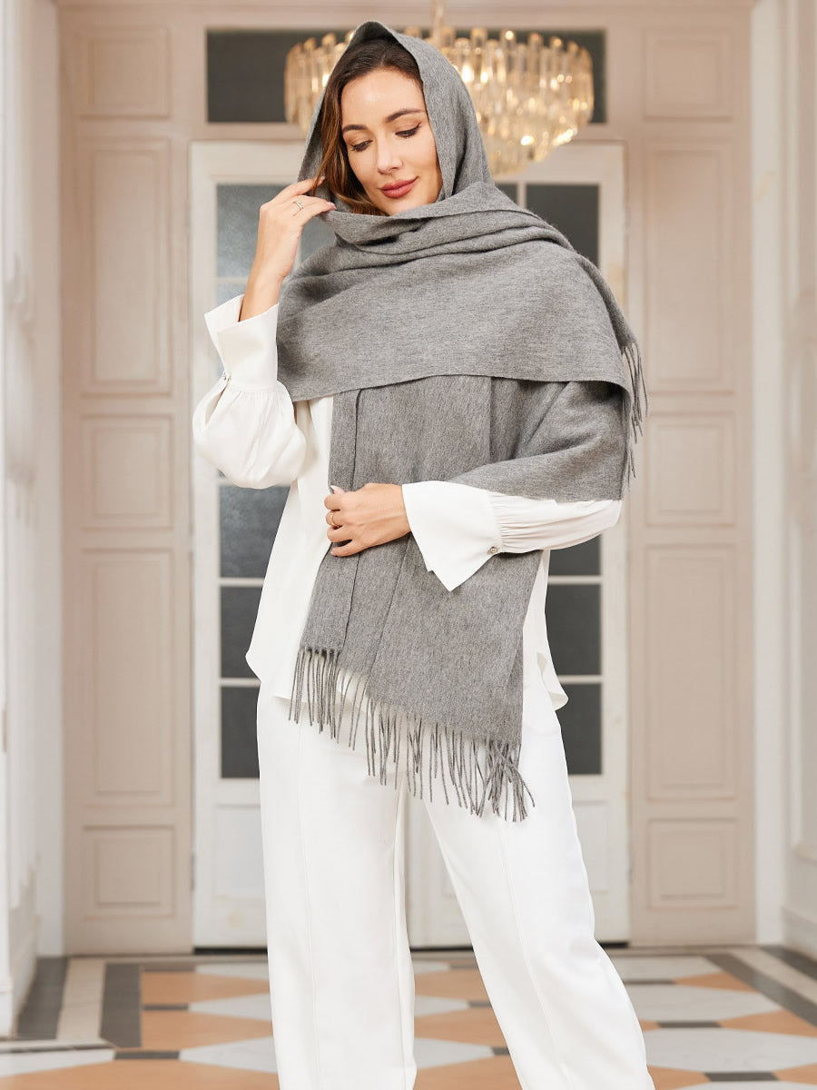 [Grå] SilkSilky-DK Scarf 001