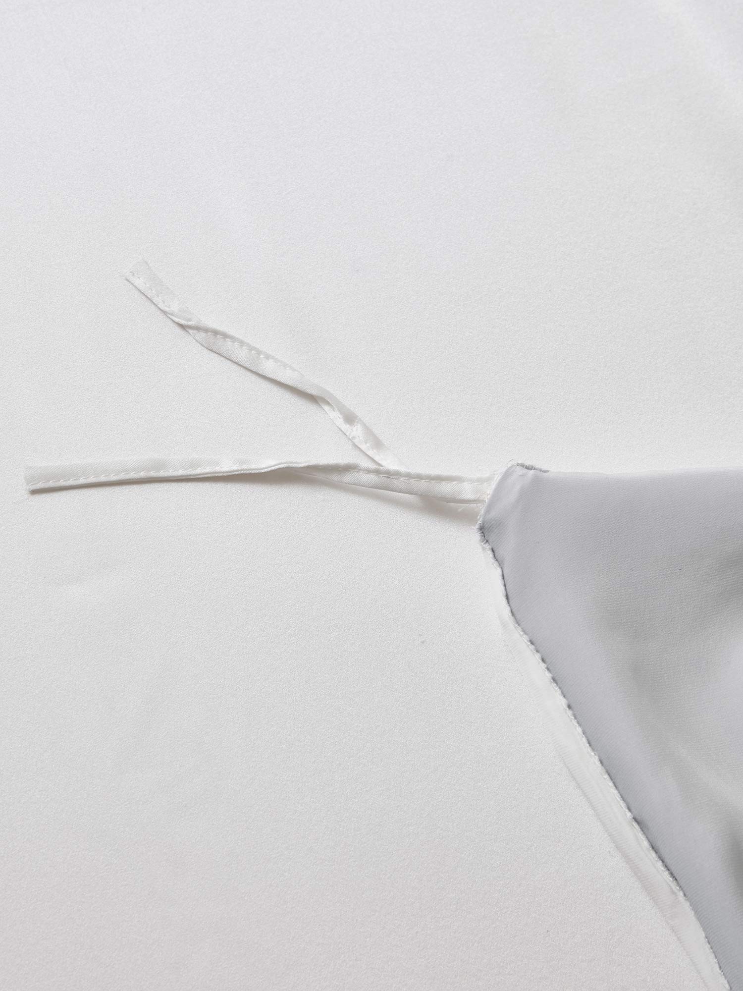 [Lysegrå+Hvid] SilkSilky-DK 19Momme Bedding Set 006,