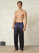 [Marine Kæde] SilkSilky-DK Men's Sleep Shorts 004