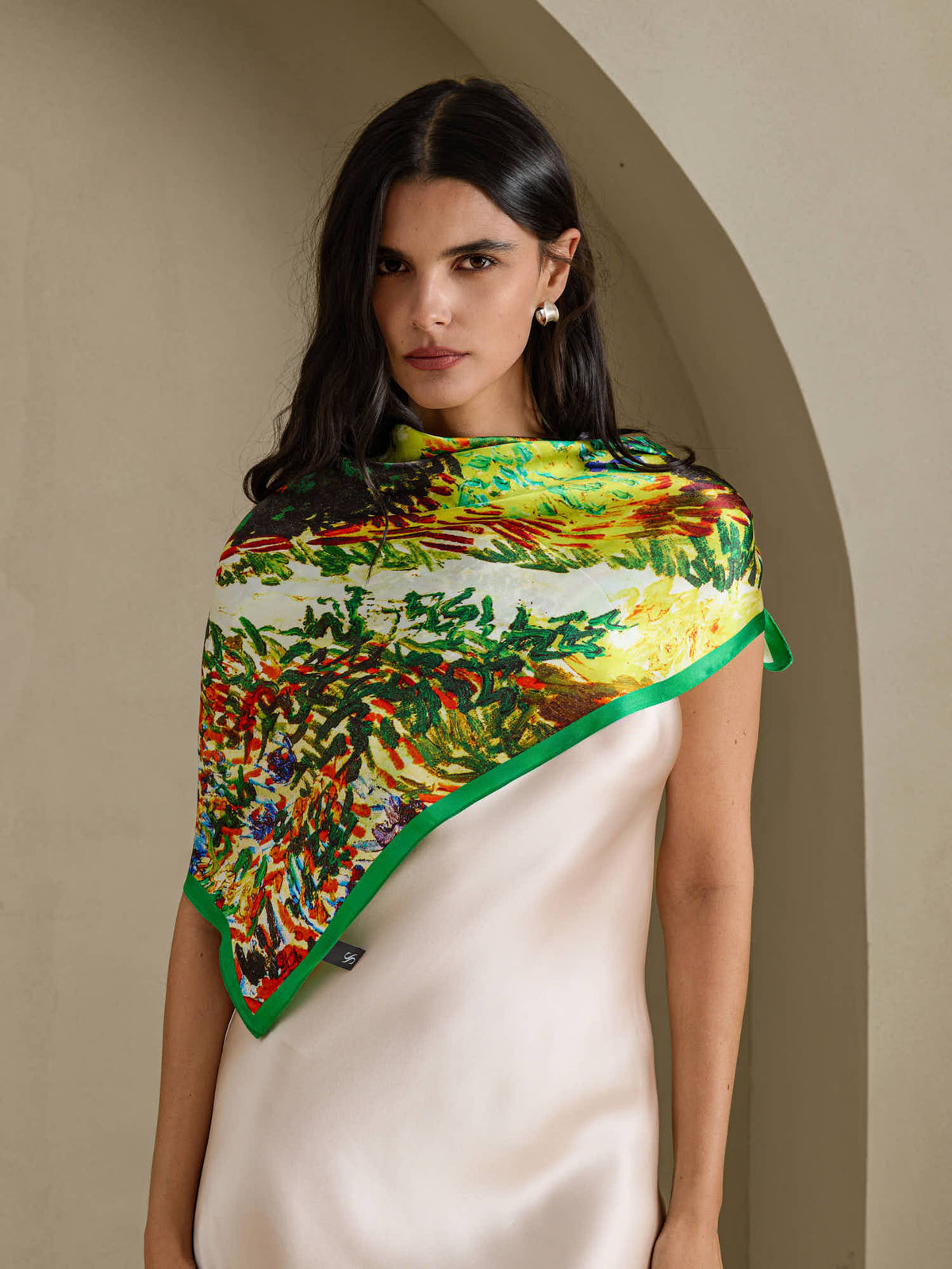 [P072] SilkSilky-DK Scarf 001
