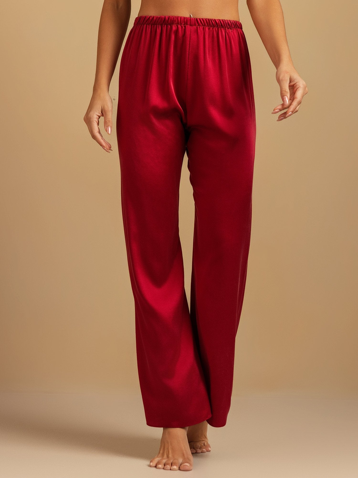 [Vin] SilkSilky-DK 19Momme Silke Womens Sleep Bottoms 004,