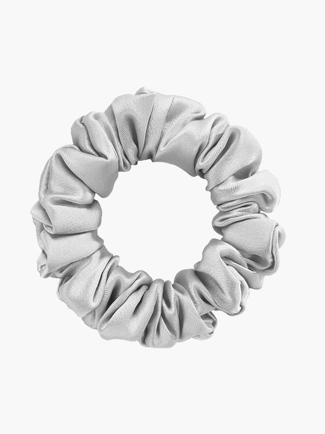 [Sølv] SilkSilky-DK 19Momme Scrunchie 005