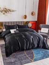 [Sort] SilkSilky-DK 19Momme Sengesæt 005