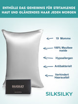 [Sølv] SilkSilky-DK 19Momme Pillowcase 002
