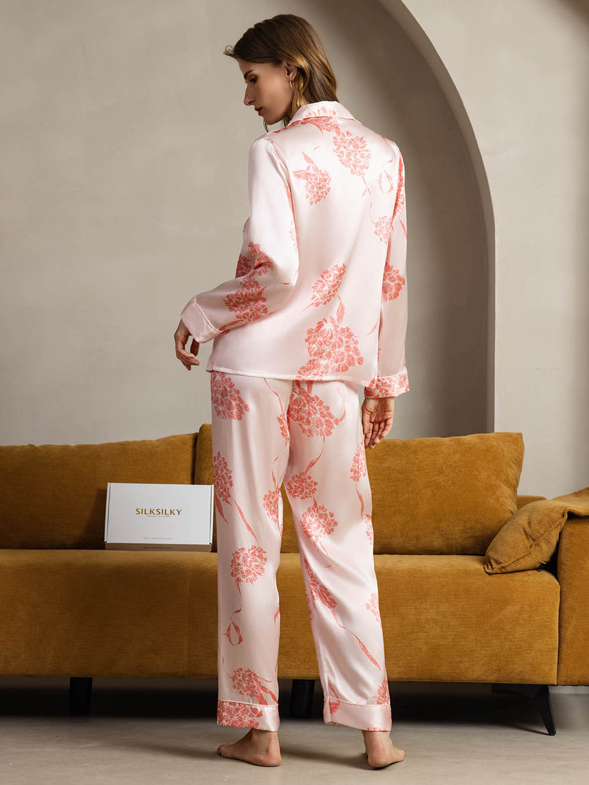 [Korallblomster] SilkSilky-DK Womens Pajamas 002