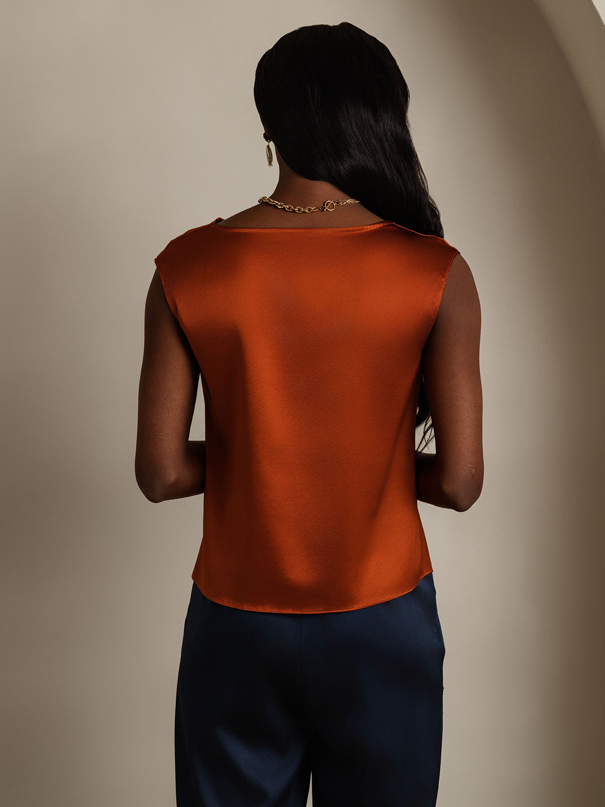 [Karamel] SilkSilky-DK 19Momme Silke Womens T-Shirt 002