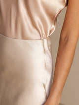 [Beige] SilkSilky-DK Nederdel 004