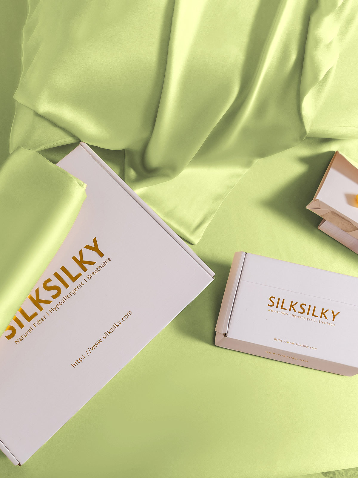 [Mintgrøn] SilkSilky-DK 19Momme Pillowcase 006