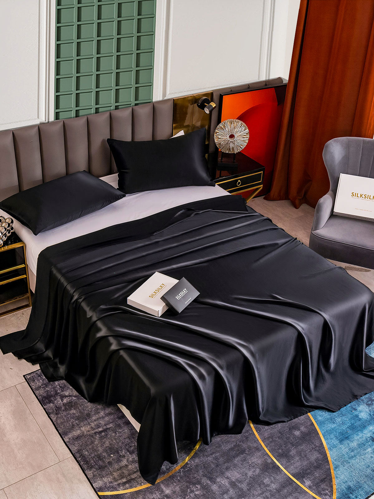 [Sort] SilkSilky-DK 25Momme Bedding Set 002