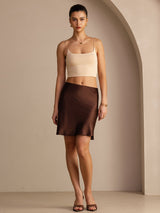 [Kaffe] SilkSilky-DK Skirt 006