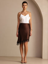 [Kaffe] SilkSilky-DK Skirt 006