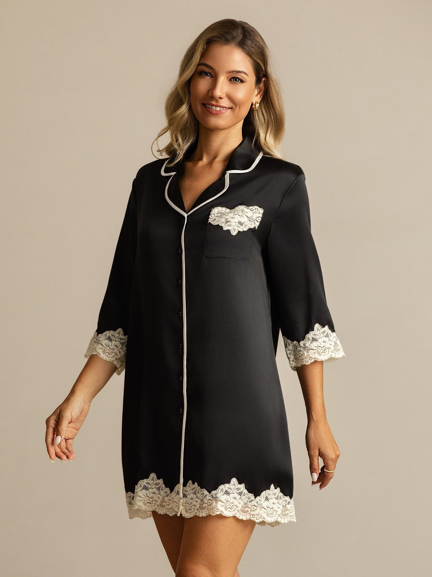[Sort] SilkSilky-DK Silke Nightshirt 007