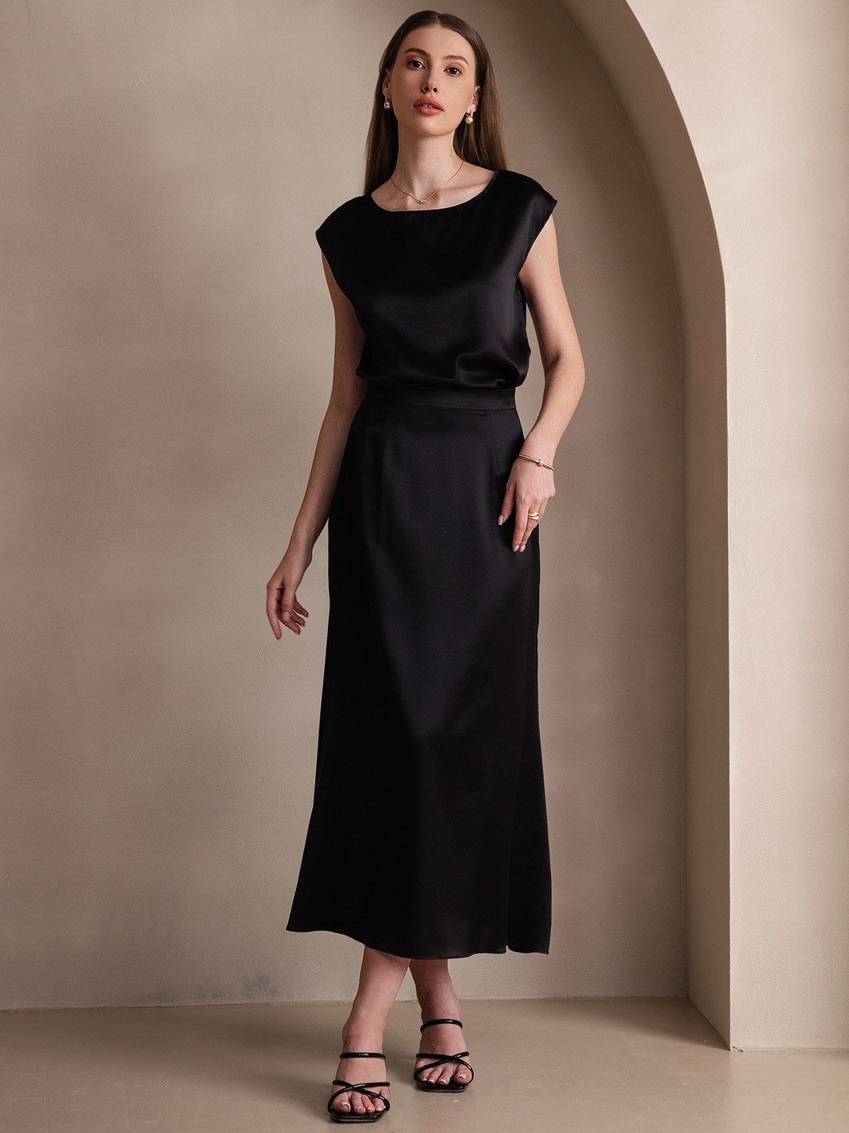 [Sort] SilkSilky-DK 19Momme Silke Skirt 007