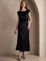 [Sort] SilkSilky-DK 19Momme Nederdel 007