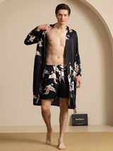 [Sort] SilkSilky-DK 19Momme Long Sleeve Mens Pajamas 003