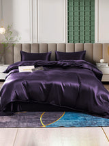 [Mørke Lilla] SilkSilky-DK 25Momme Bedding Set 001
