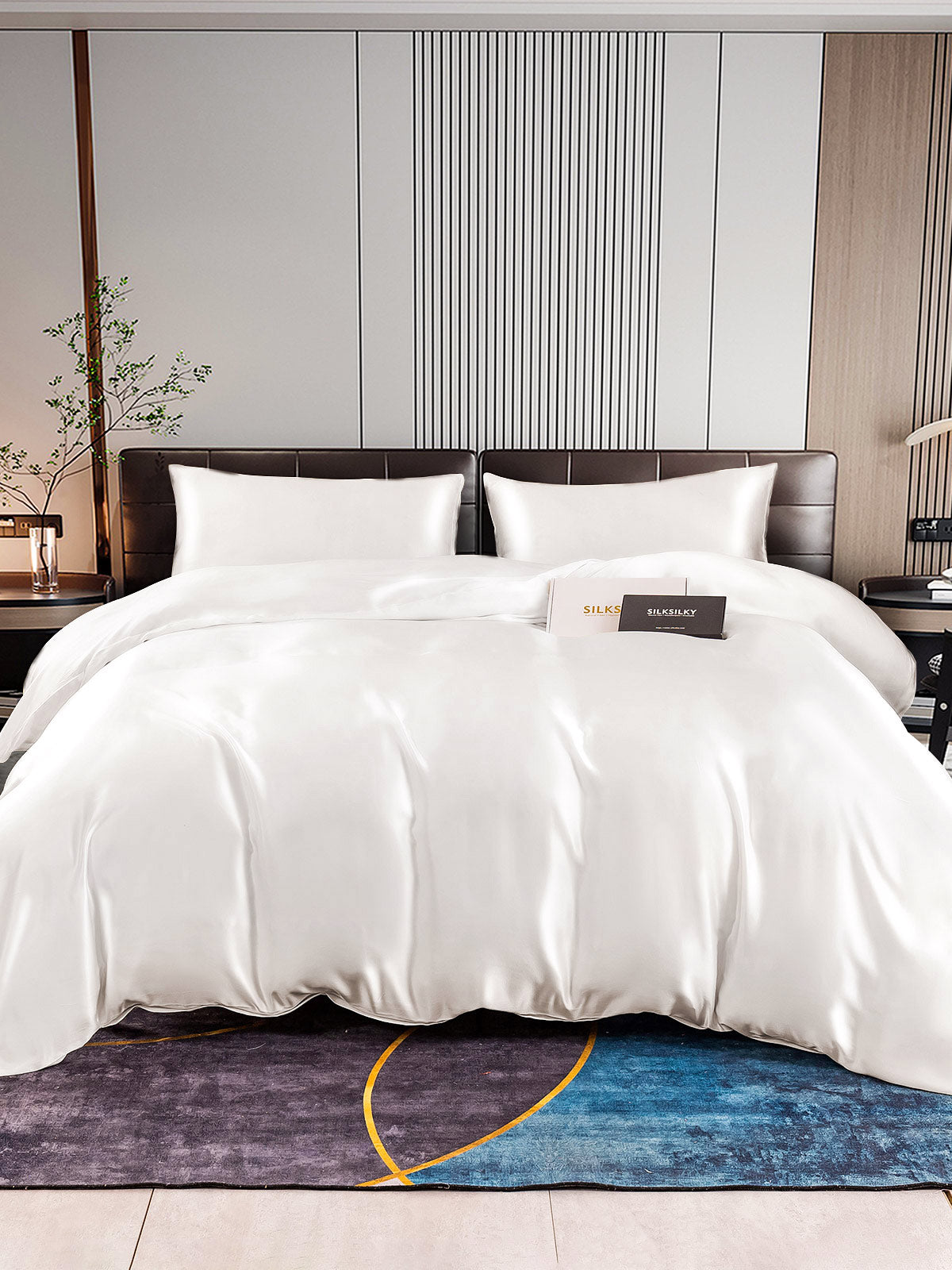 [Hvid] SilkSilky-DK 22Momme Bedding Set 001