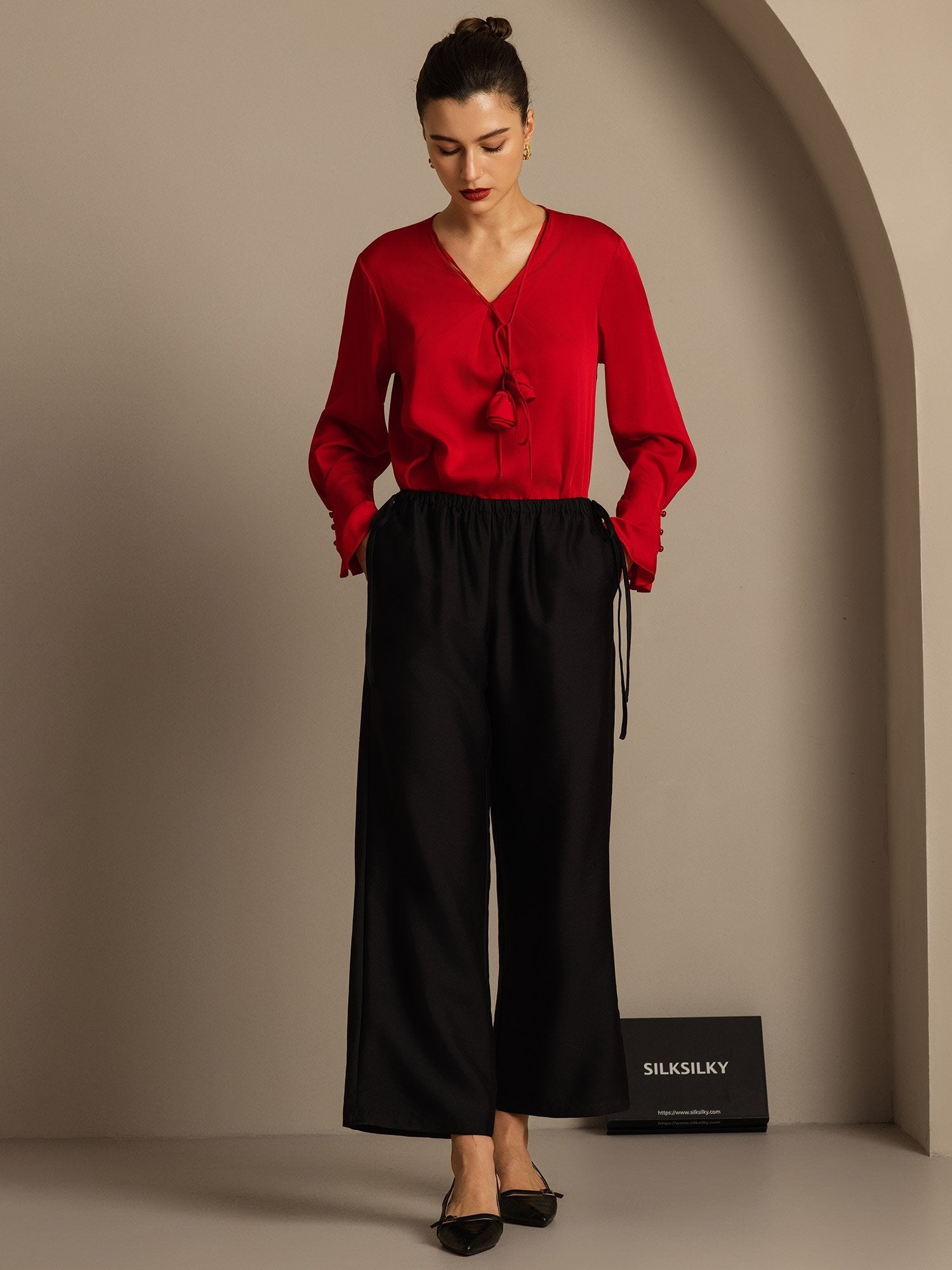 [Sort] SilkSilky-DK 32Momme Silke Womens Pants 005,