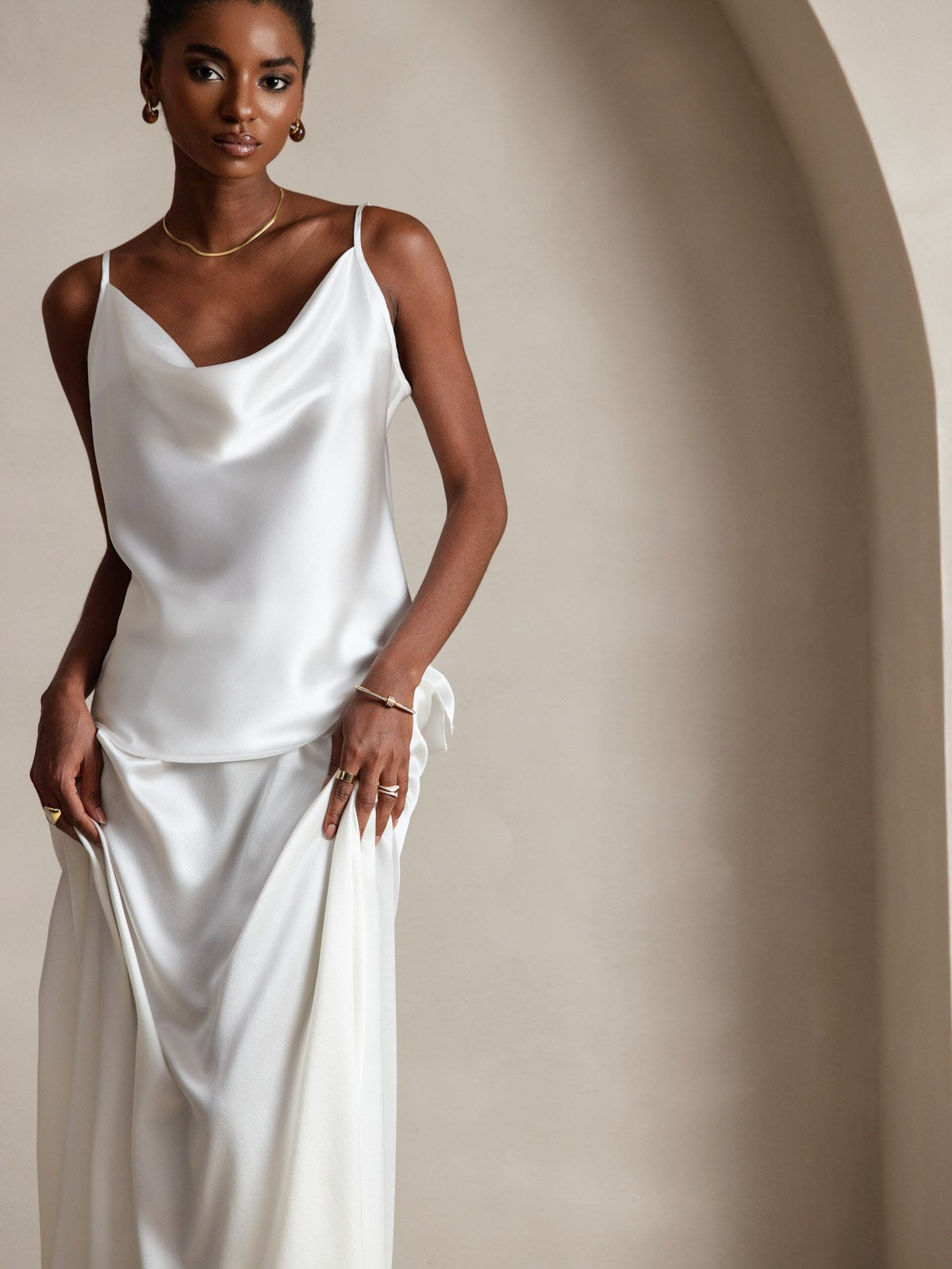 [Hvid] SilkSilky-DK 19Momme Silke Camisoles 003