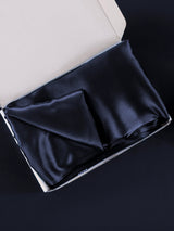 [Mørkeblå] SilkSilky-DK 22Momme Pillowcase 006