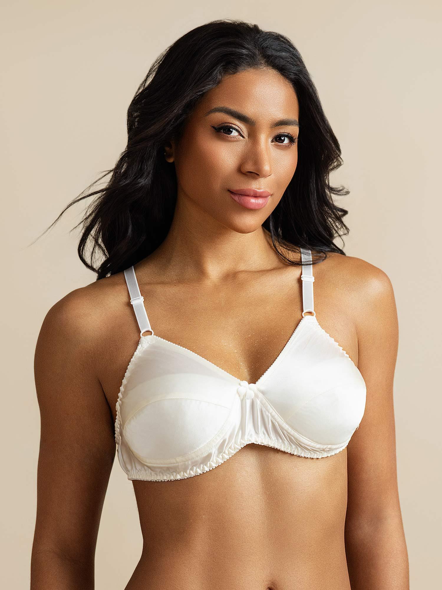 [Hvid] SilkSilky-DK Silke Bra 001,