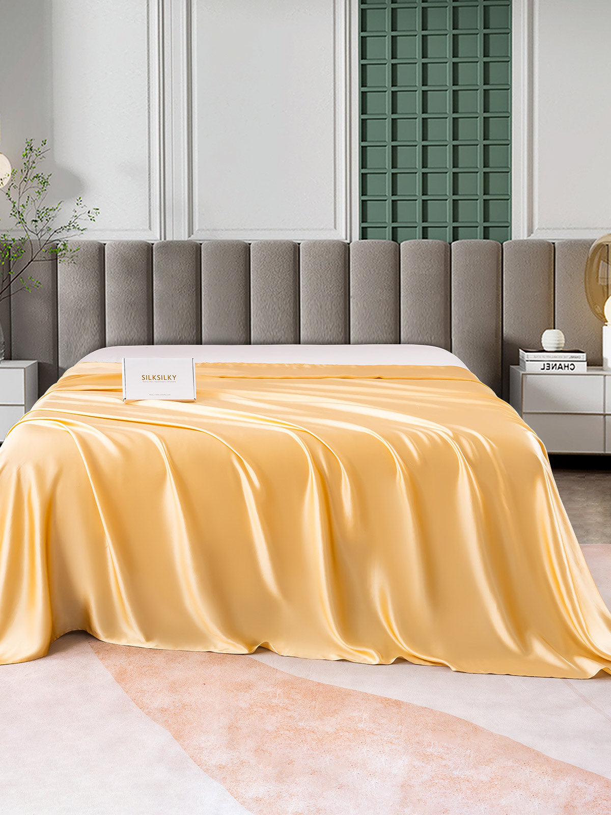 [Champagne] SilkSilky-DK 25Momme Sheet 001