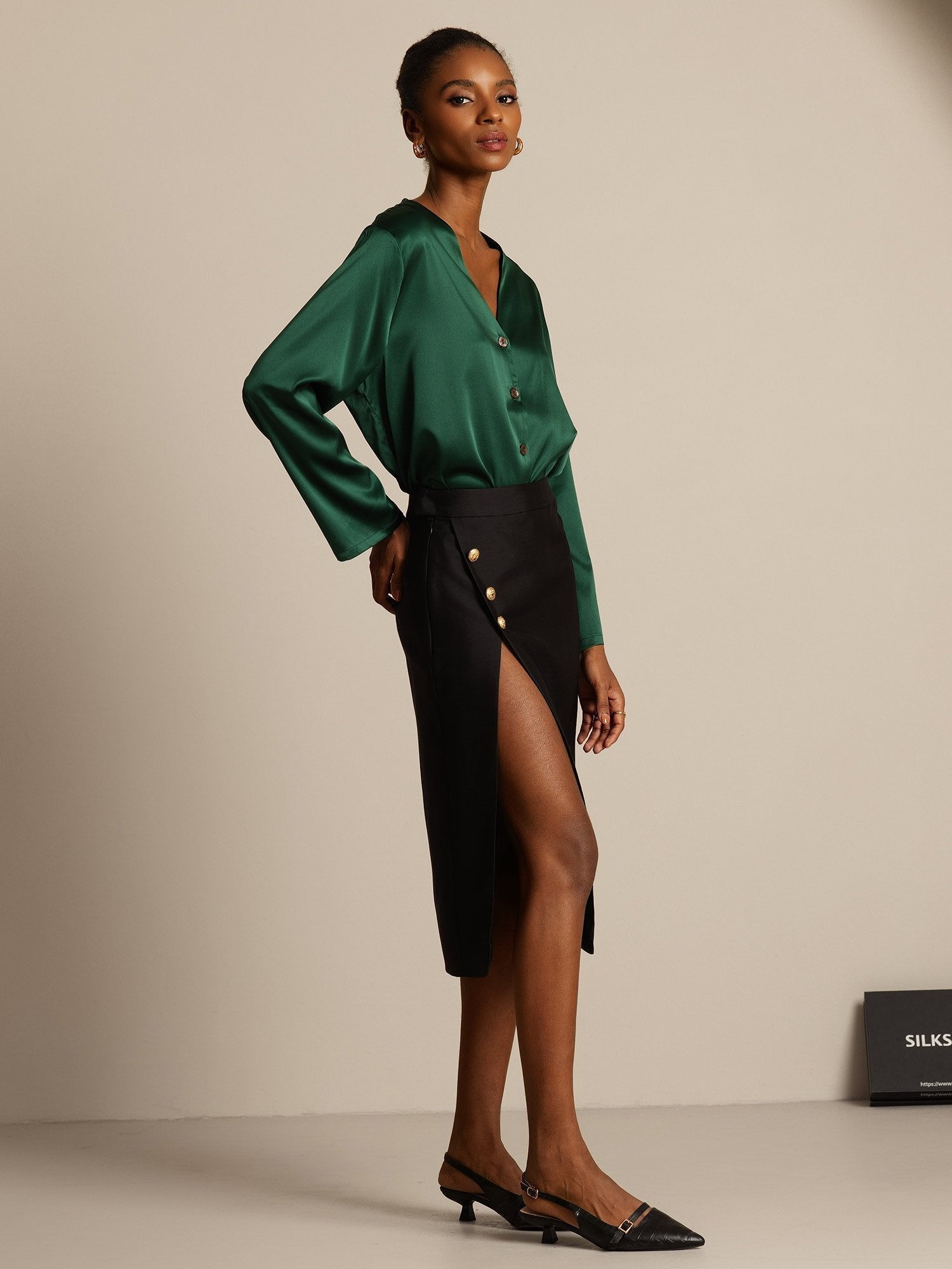 [Sort] SilkSilky-DK 32Momme Silke Skirt 005,