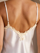 [Hvid] SilkSilky-DK Sleeveless V Neck Camisole Top 005