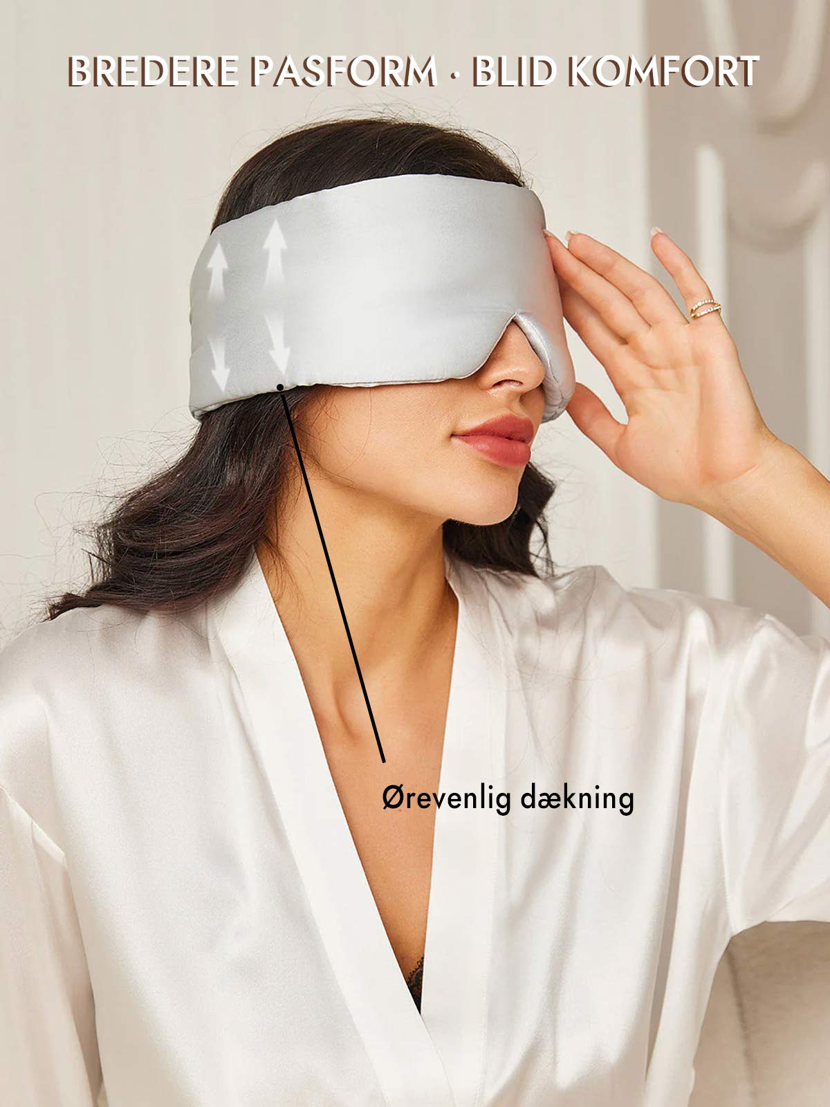[Sølv] SilkSilky-DK Øjenmaske 005