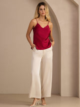 [Vin] SilkSilky-DK Sleeveless V Neck Camisole Top 006