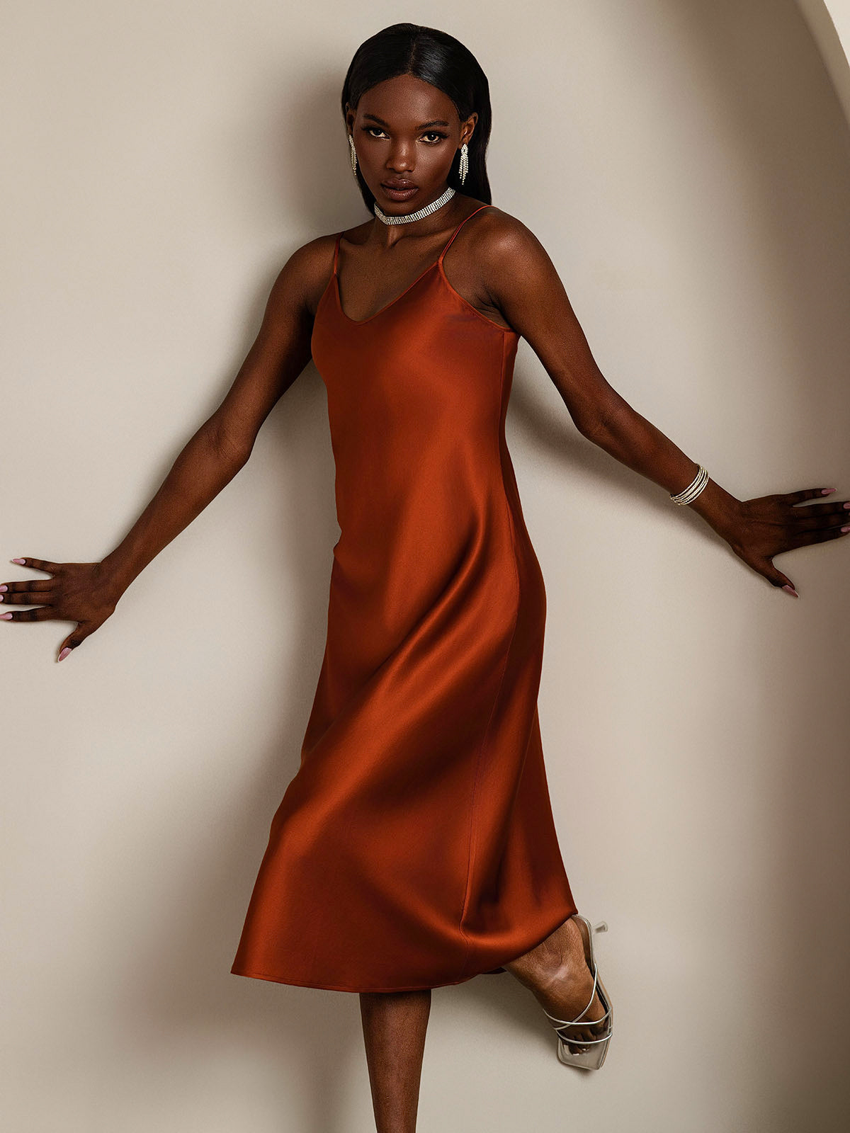 [Karamel] SilkSilky-DK Dress 006