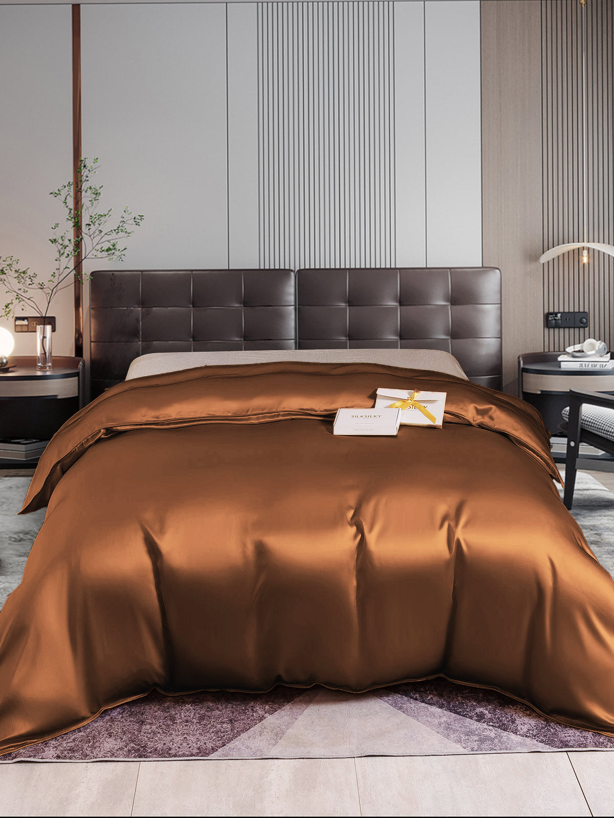 [Kaffe] SilkSilky-DK 22Momme Duvet Cover 001