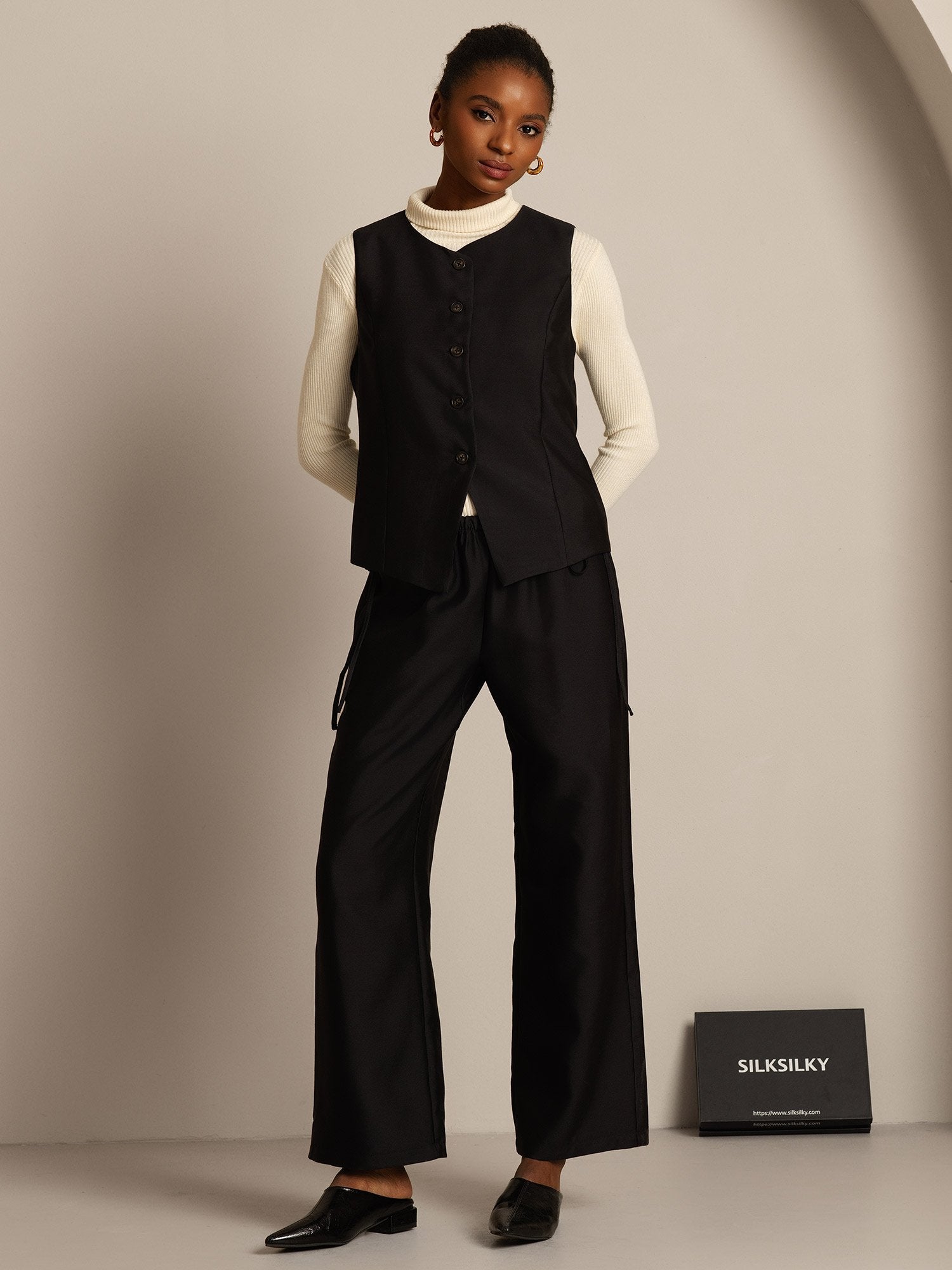 [Sort] SilkSilky-DK 32Momme Silke Womens Vest 006