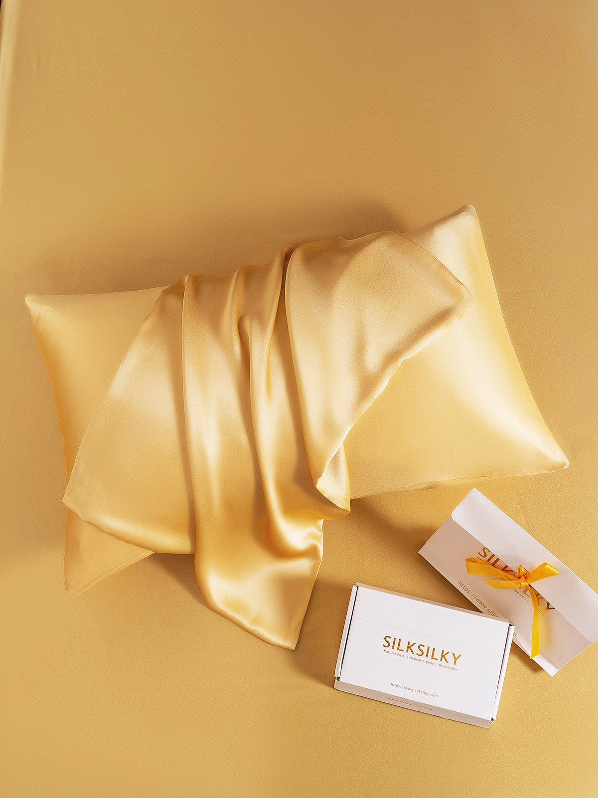 SilkSilky-DK-22Momme-Pure-Silk-Pillowcase-Champagne-003