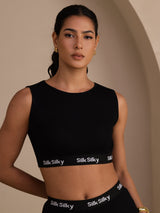 [Sort] SilkSilky-DK Sleeveless Crew Neck Camisole Top 001