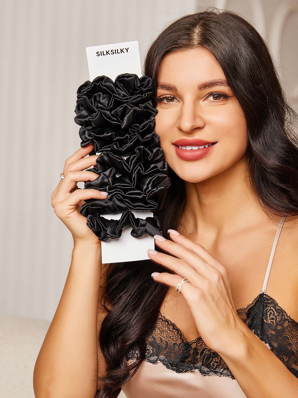 [Sort] SilkSilky-DK 19Momme Scrunchie 001