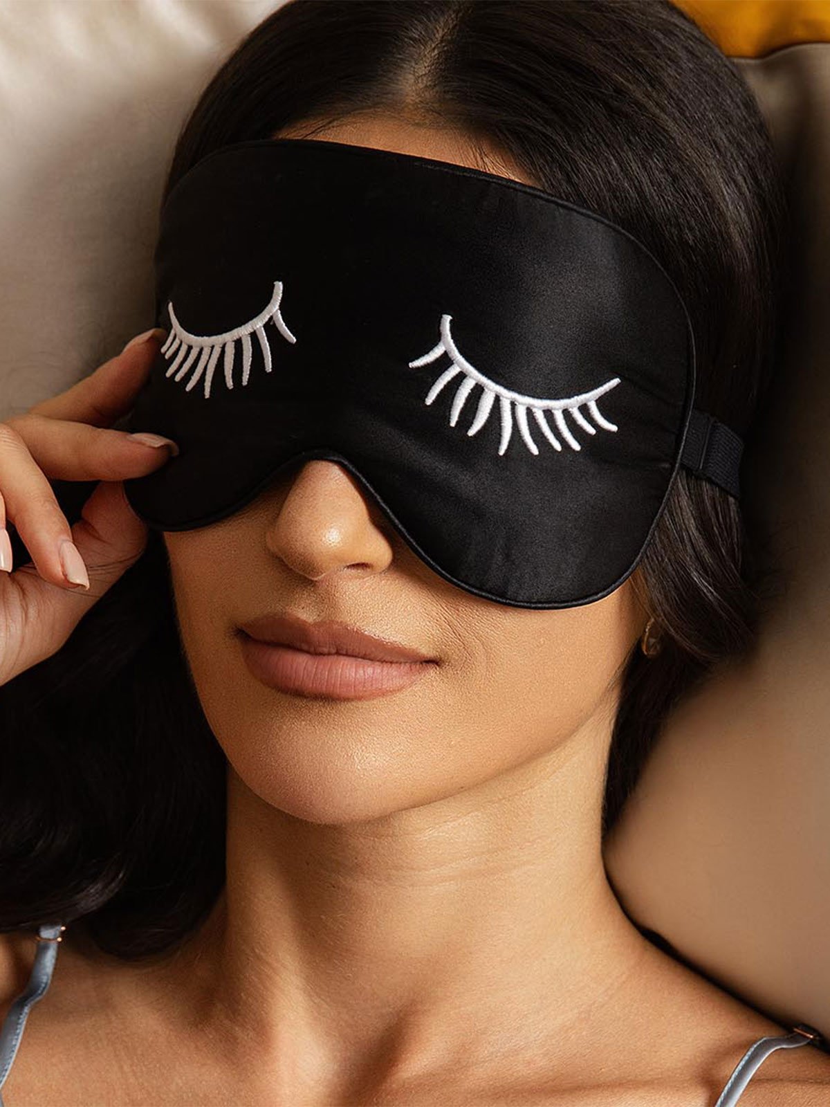 [HvideØjenvipper] SilkSilky-DK Silke Eye Mask 004