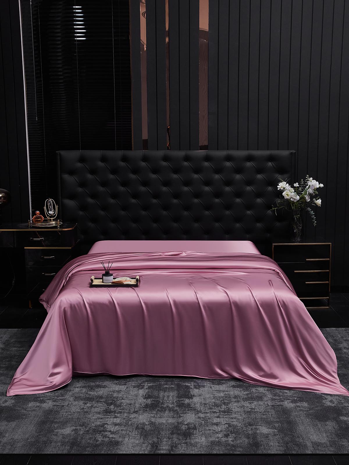 [Mauve Orkidé] SilkSilky-DK 19Momme Duvet Cover 002