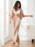 SilkSilky-DK-Pure-Silk-Half-Sleeve-Womens-Pajamas-Champagne-003