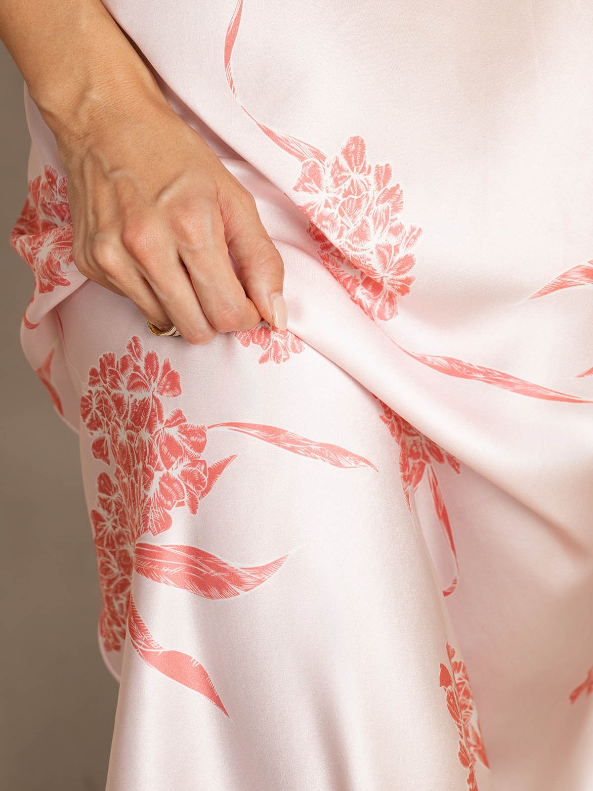 [Korallblomster] SilkSilky-DK 19Momme Silke Dress 007