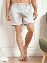 [Sølv] SilkSilky-DK Men's Sleep Shorts 004