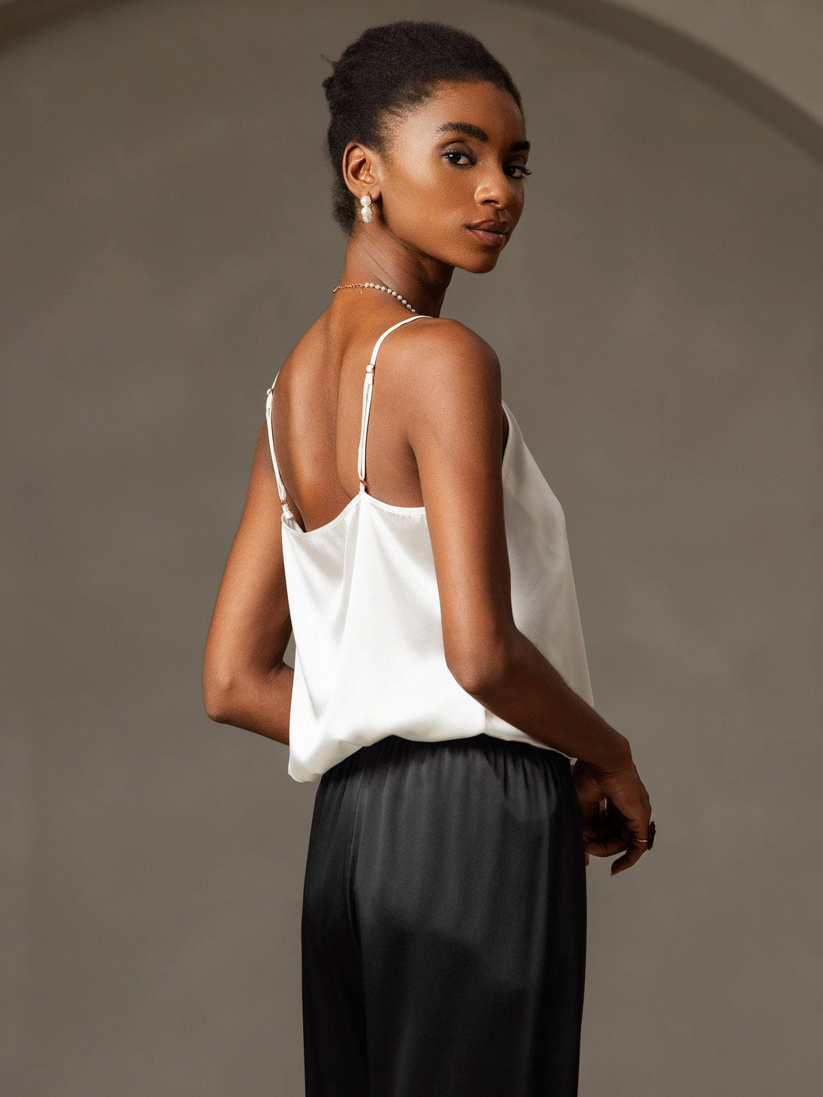 [Hvid] SilkSilky-DK 19Momme Silke Camisoles 004