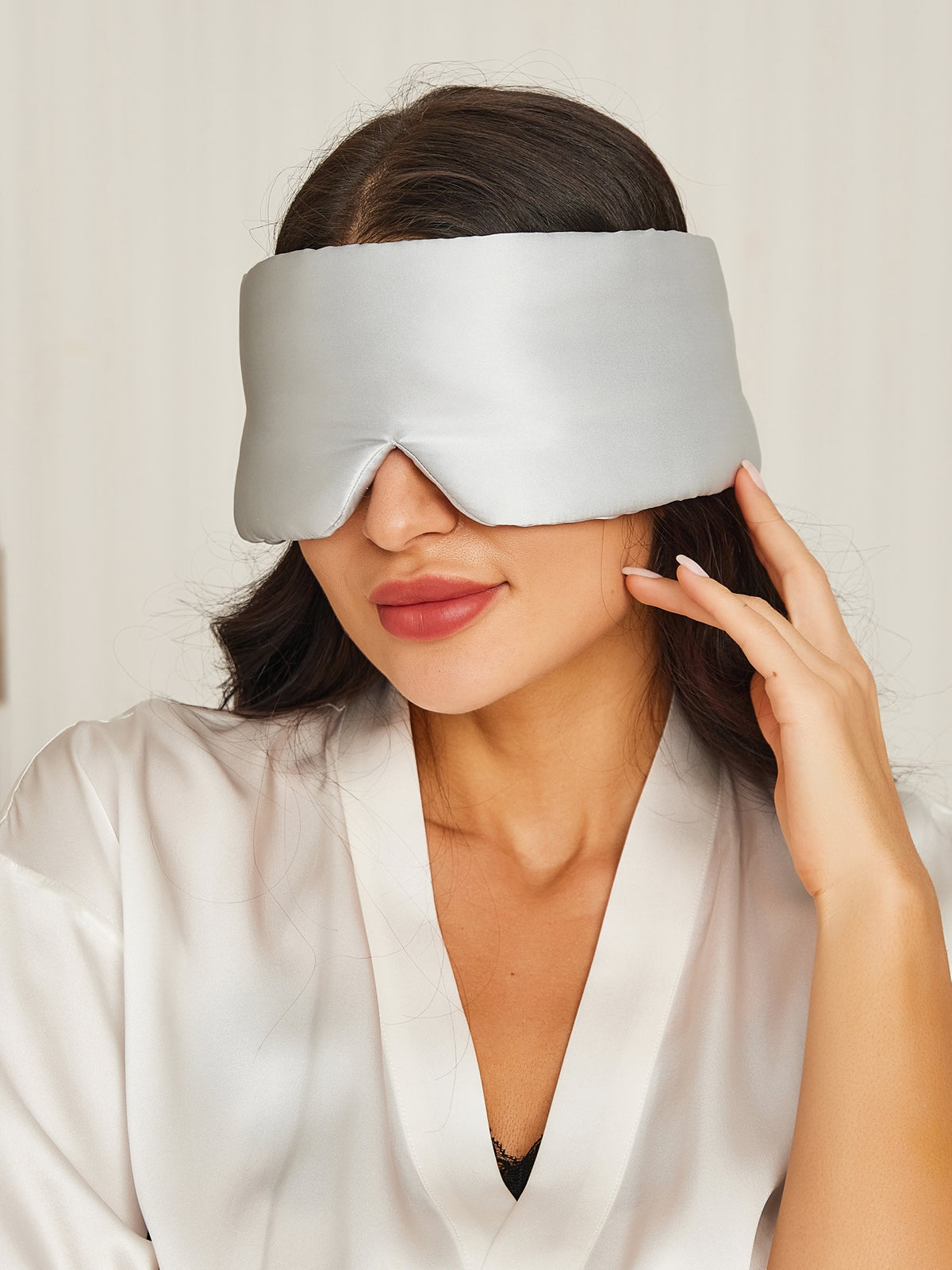 [Sølv] SilkSilky-DK 19Momme Eye Mask 001