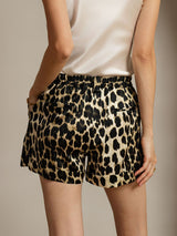 [Leopard] SilkSilky-DK 19Momme Silke Womens Shorts 002