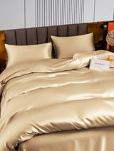 [Beige] SilkSilky-DK 22Momme Sengesæt 004