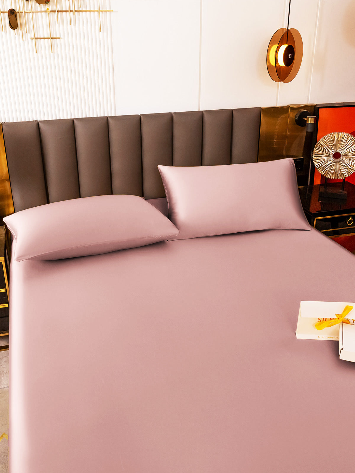 [Bleg Mauve] SilkSilky-DK 19Momme Bedding Set 003